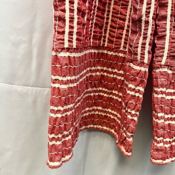 Ettitwa By Anthropologie Womens Jumpsuit Stripe Belted V Neck Sleeveless S - Picture 9 of 12